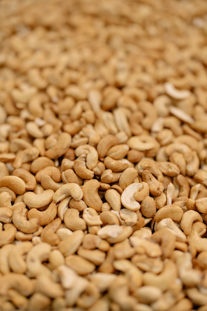 A Close-up Shot of Cashew Nuts